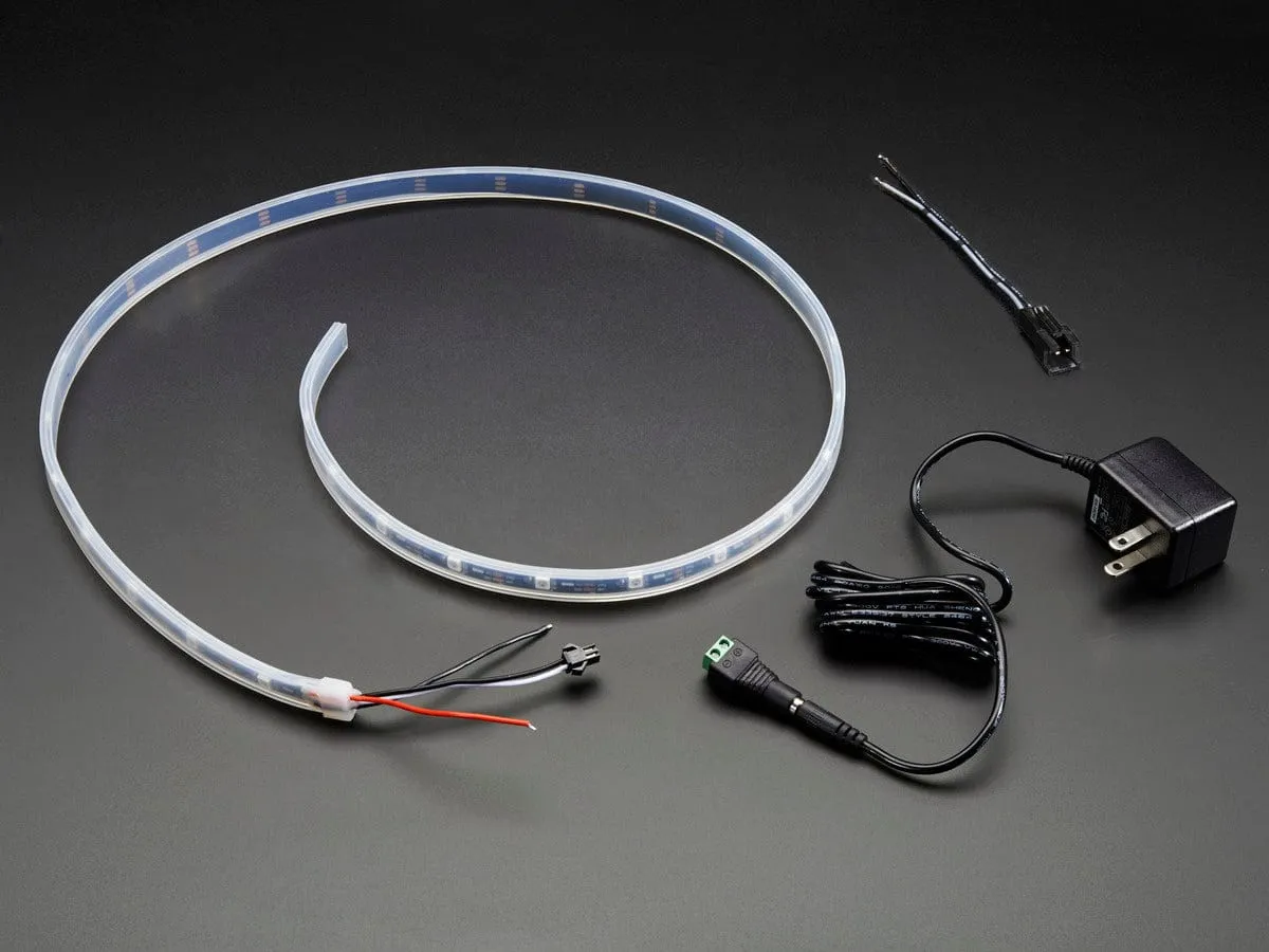 Adafruit NeoPixel LED Strip Starter Pack - 30 LED meter - Black [discontinued]