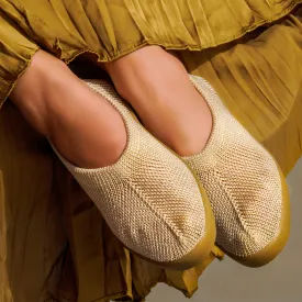 Almada Beige Slip Ons