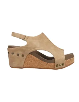 Corky’s Carley Sandal Taupe Smooth