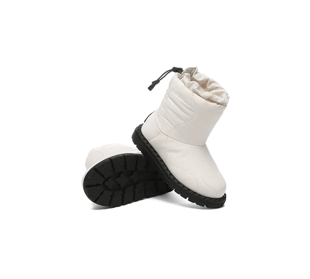 EVERAU® UGG Boots Kids Sheepskin Wool Waterproof Drawstring Sonita