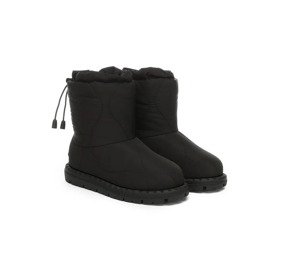 EVERAU® UGG Boots Kids Sheepskin Wool Waterproof Drawstring Sonita