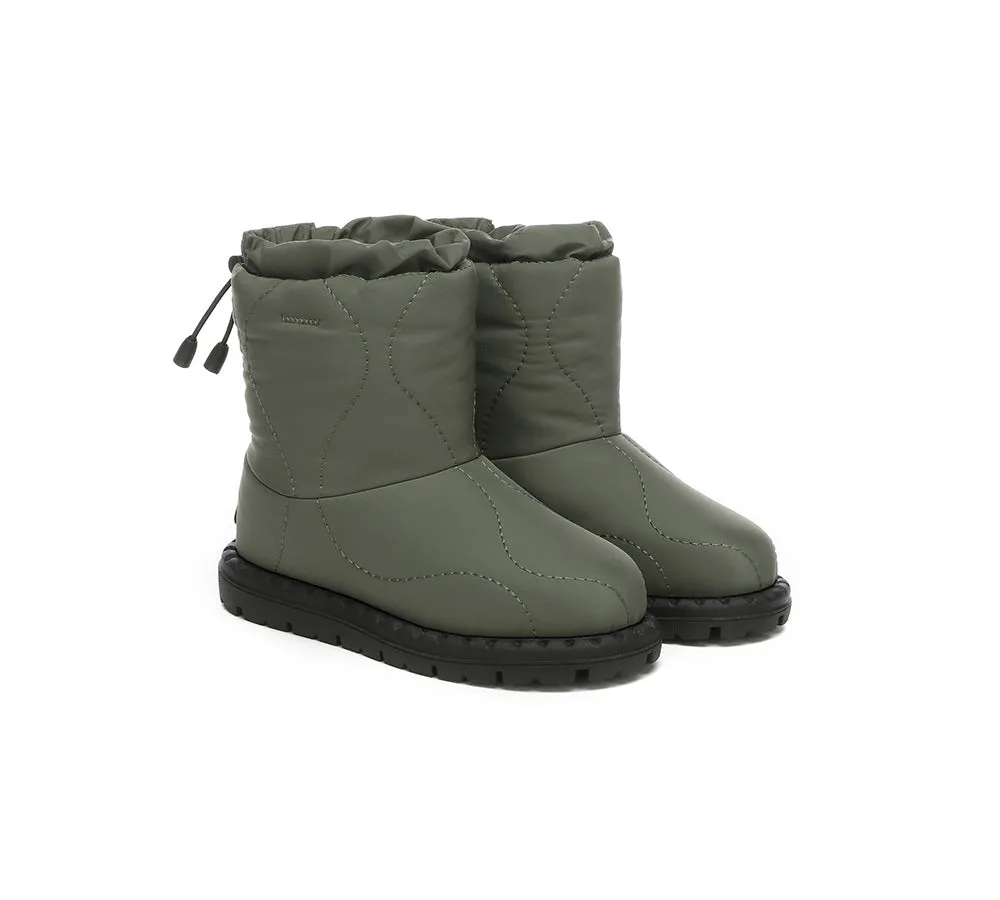 EVERAU® UGG Boots Kids Sheepskin Wool Waterproof Drawstring Sonita