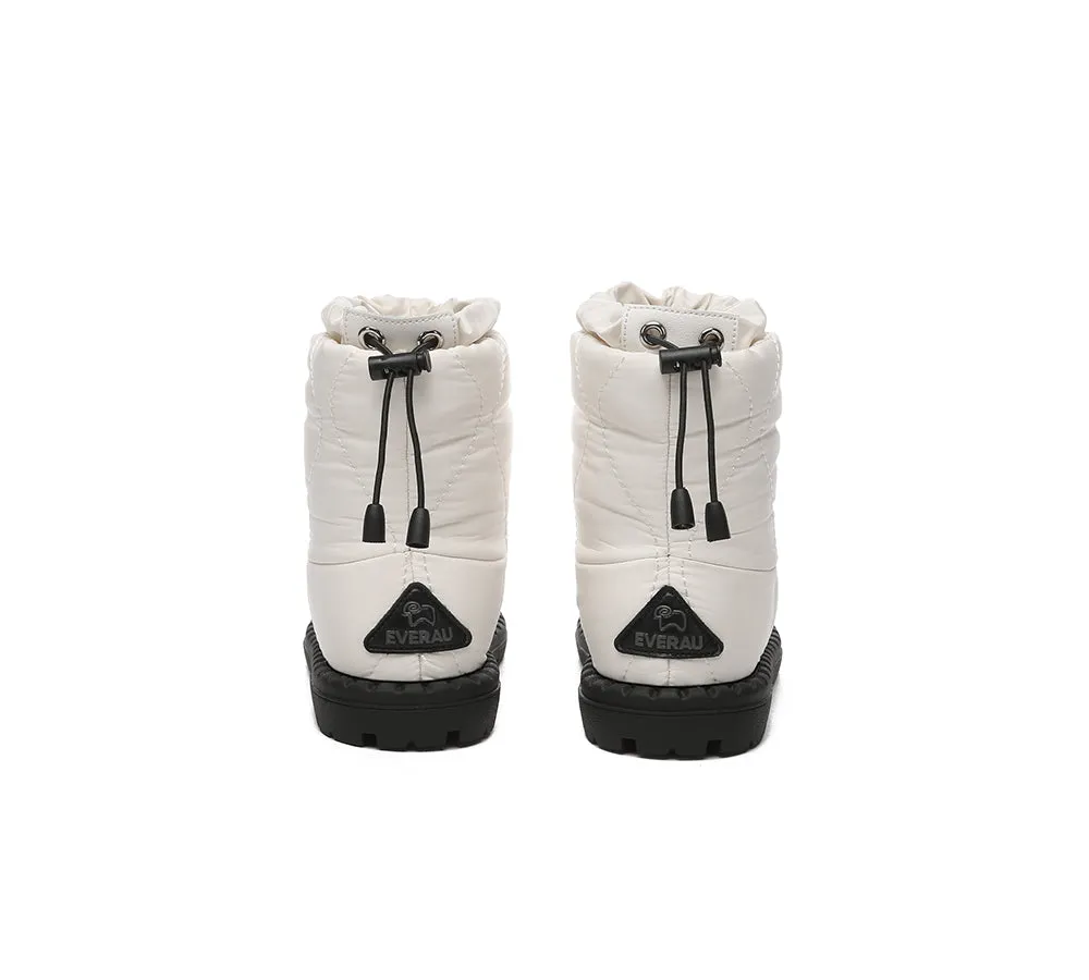 EVERAU® UGG Boots Kids Sheepskin Wool Waterproof Drawstring Sonita