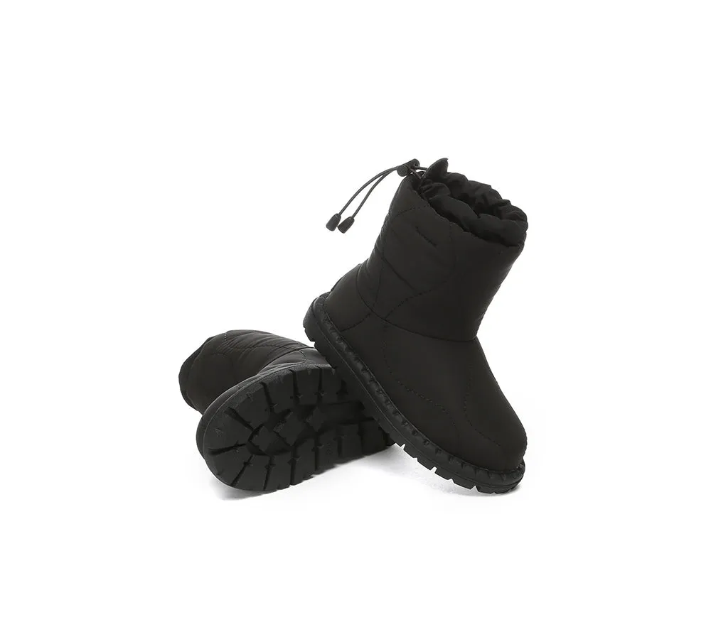 EVERAU® UGG Boots Kids Sheepskin Wool Waterproof Drawstring Sonita