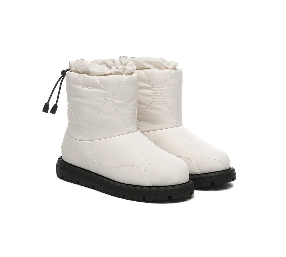 EVERAU® UGG Boots Kids Sheepskin Wool Waterproof Drawstring Sonita