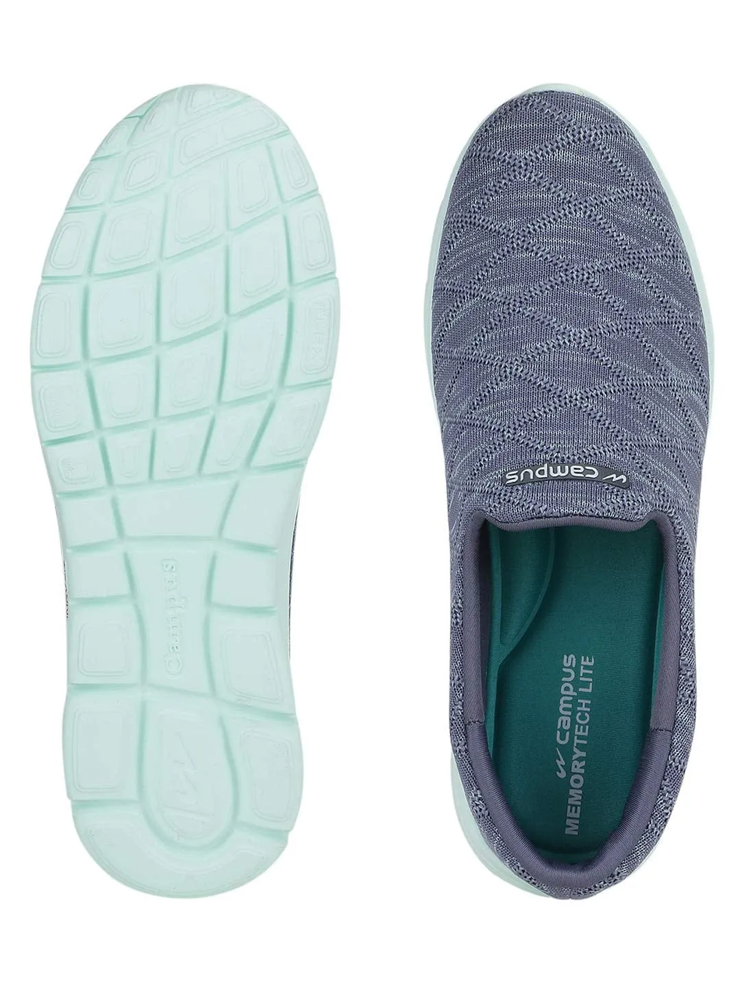 FABIA Green Women's Slip-ons
