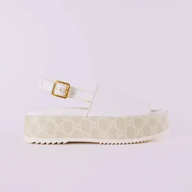 GUCCI GG Supreme Monogram Granada Kid Angelina Platform