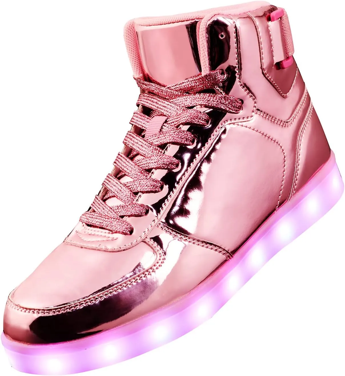High Top USB Rechargeable Glowing Luminous Shoes for Men