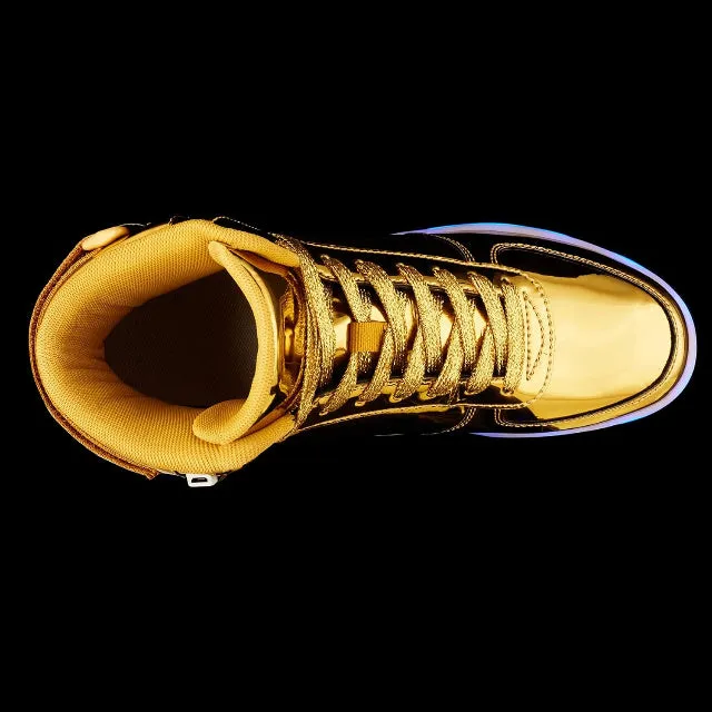 High Top USB Rechargeable Glowing Luminous Shoes for Men