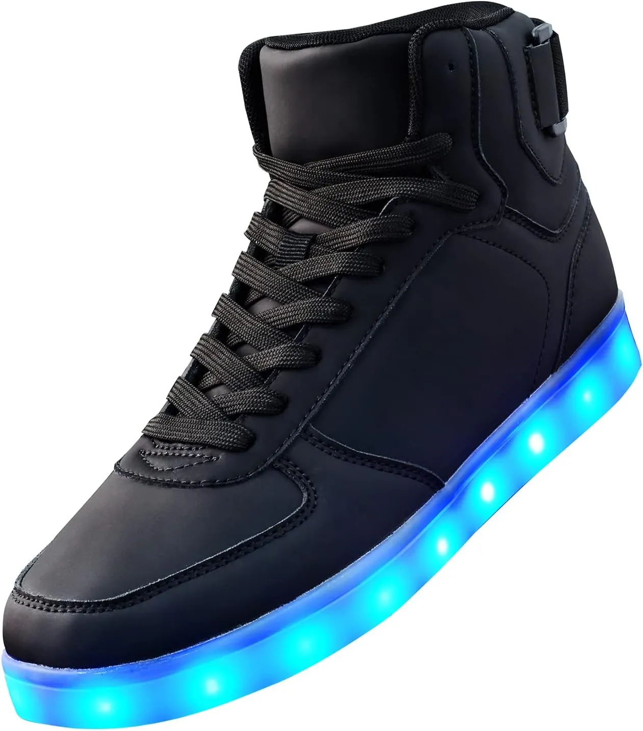 High Top USB Rechargeable Glowing Luminous Shoes for Men