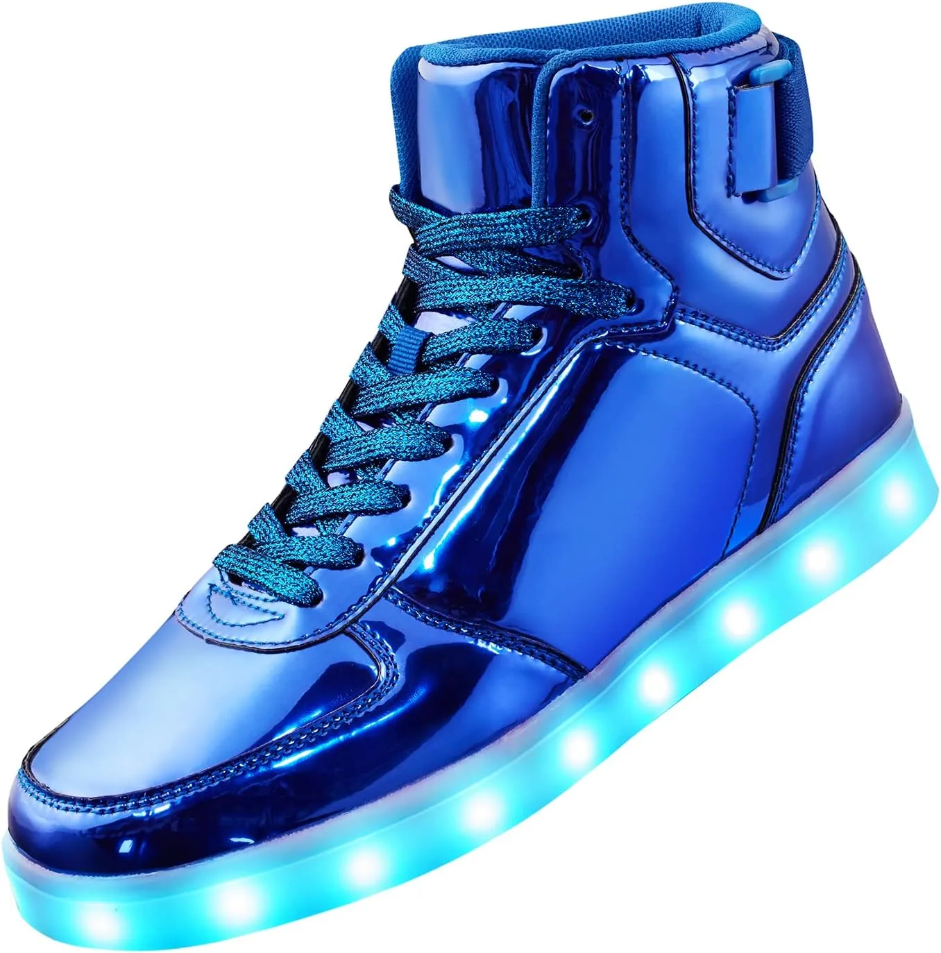 High Top USB Rechargeable Glowing Luminous Shoes for Men