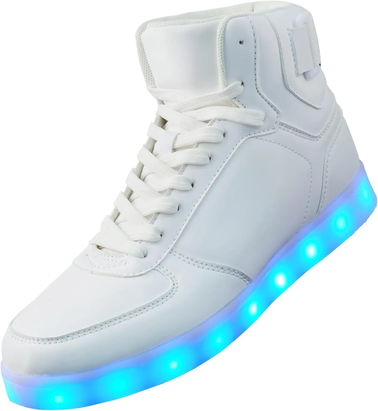 High Top USB Rechargeable Glowing Luminous Shoes for Men