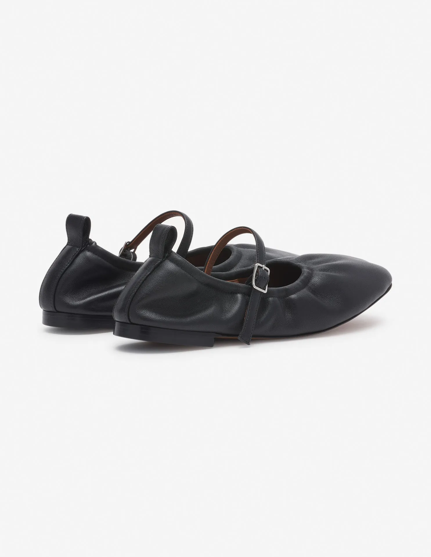 LEATHER FLAT BALLERINA
