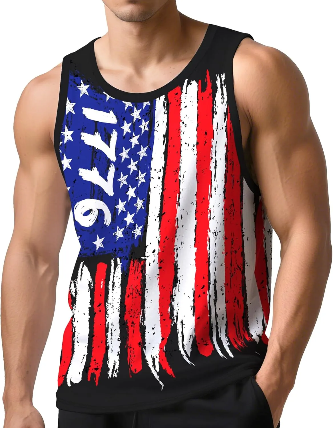 Nidoul Mens Beach Tank Tops Summer Graphic Palm Tree Sleeveless Shirts for Men Vacation Gym Running Workout Tank Top