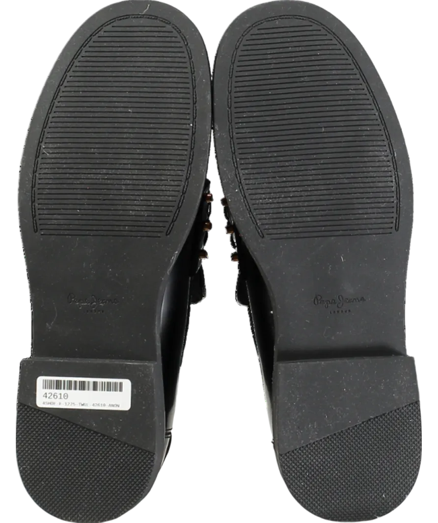 Pepe Jeans Penny Studs Loafers Black UK 8 EU 41 👠