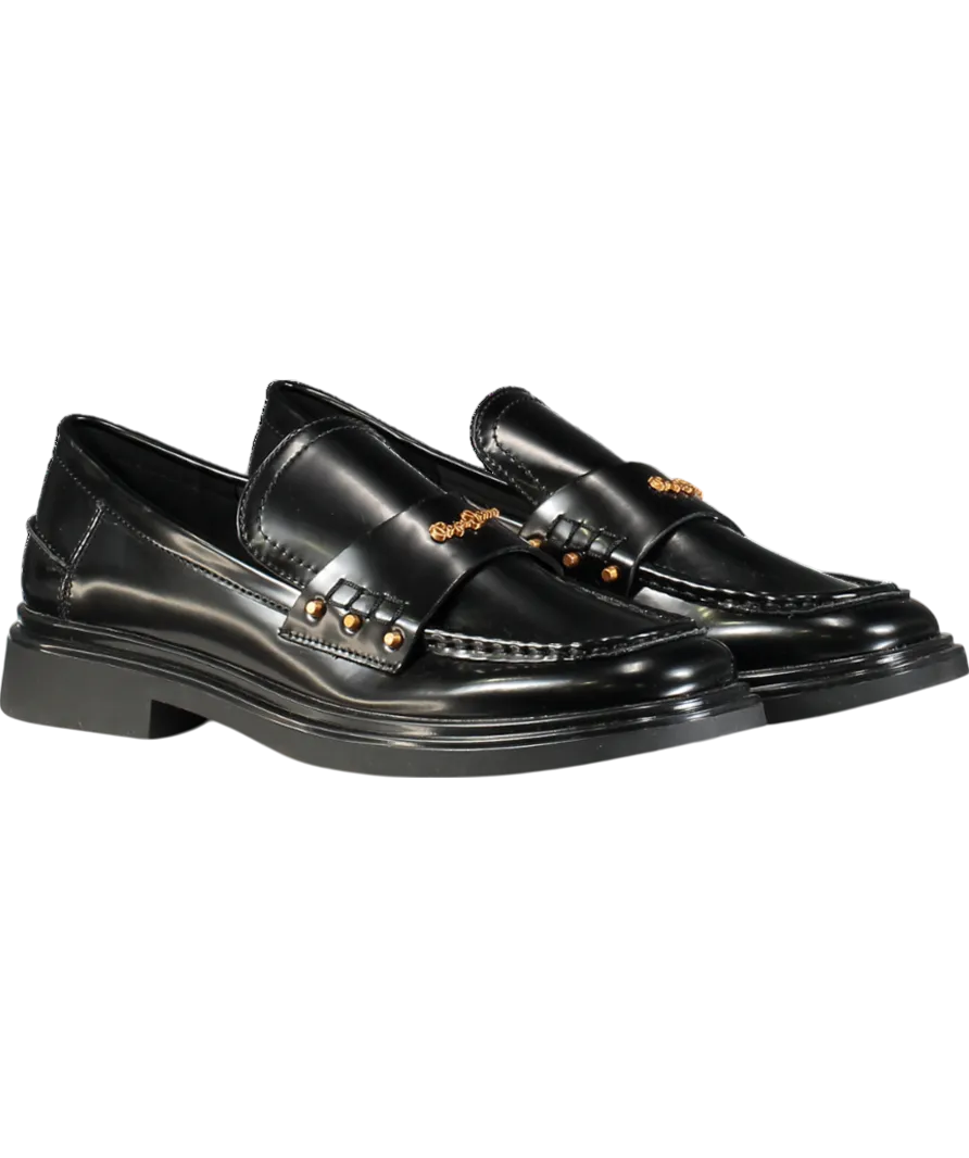 Pepe Jeans Penny Studs Loafers Black UK 8 EU 41 👠