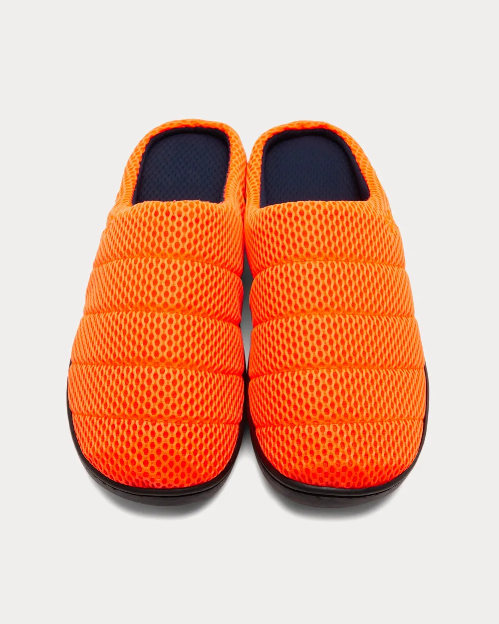 Quilted Light Orange Slip Ons