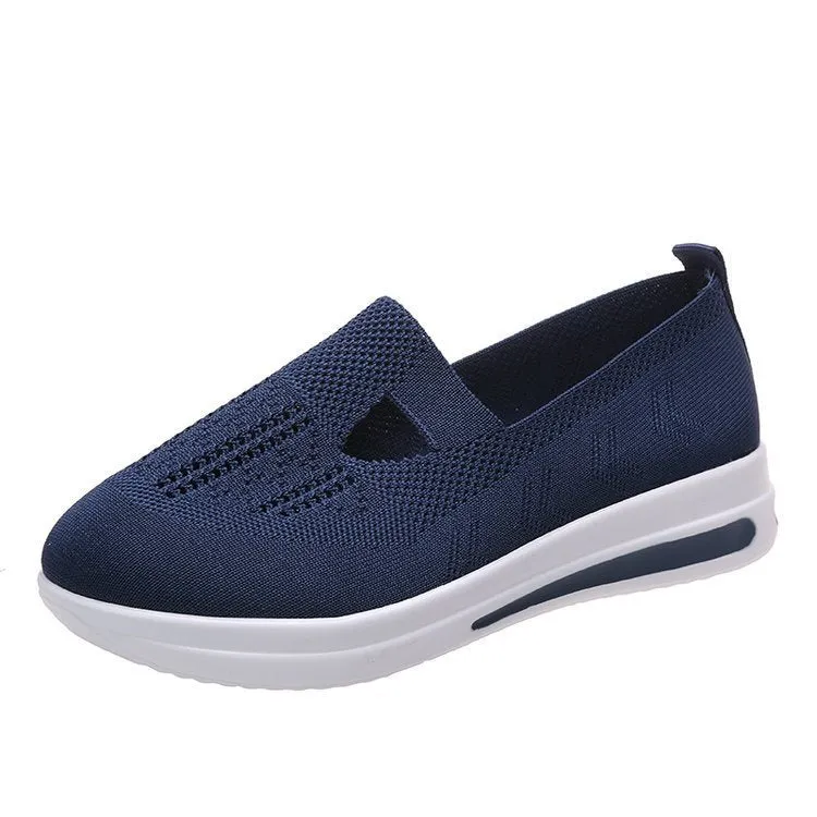 Round Toe Platform Slip-Ons
