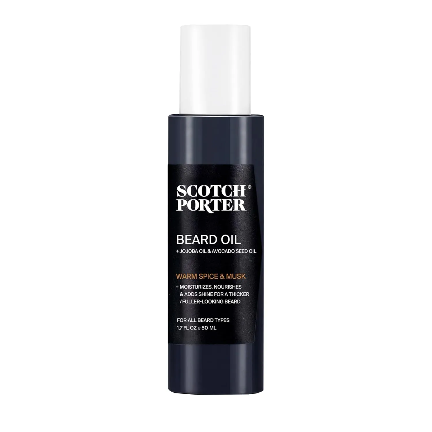Scotch Porter Smoothing Beard Oil ?C Nourishing Oil Seals in Moisture & Smooths Flyaways for a Frizz-Free, Fuller/Healthier-Looking Beard with All-Day Shine ?C Original Scent, 1.7 oz. Bottle