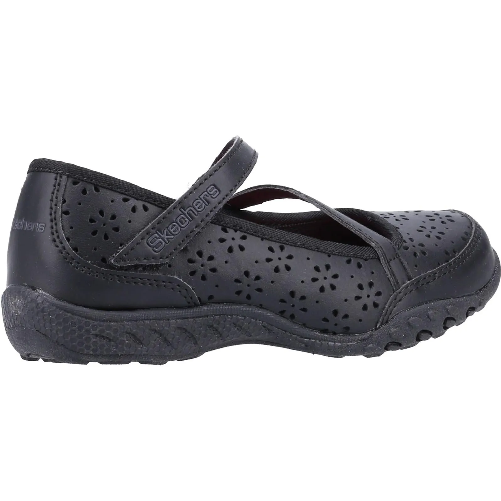 Skechers Breathe-Easy Playground Poppies School Shoes