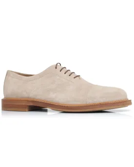 Suede Derby in Beige