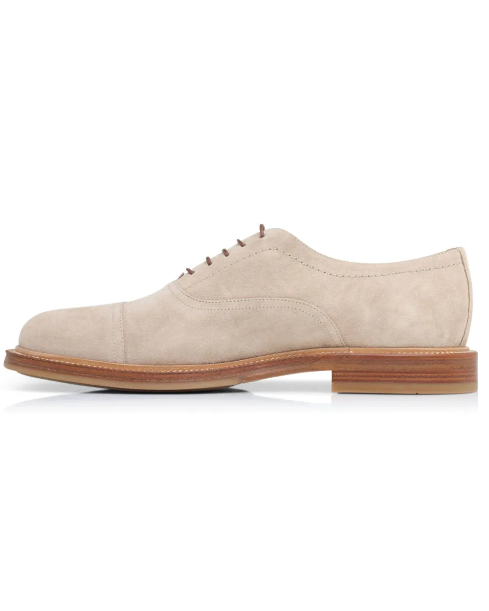 Suede Derby in Beige