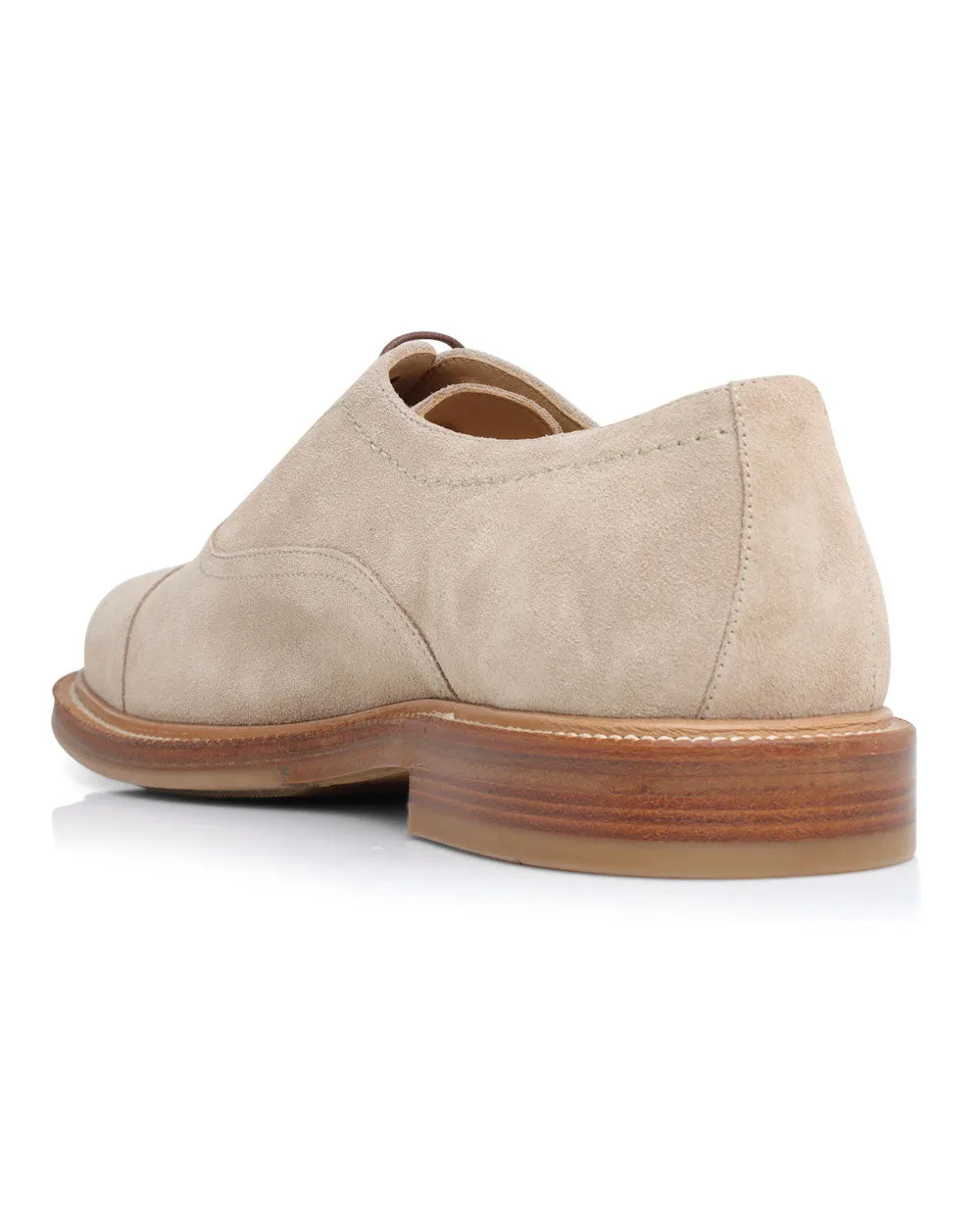 Suede Derby in Beige