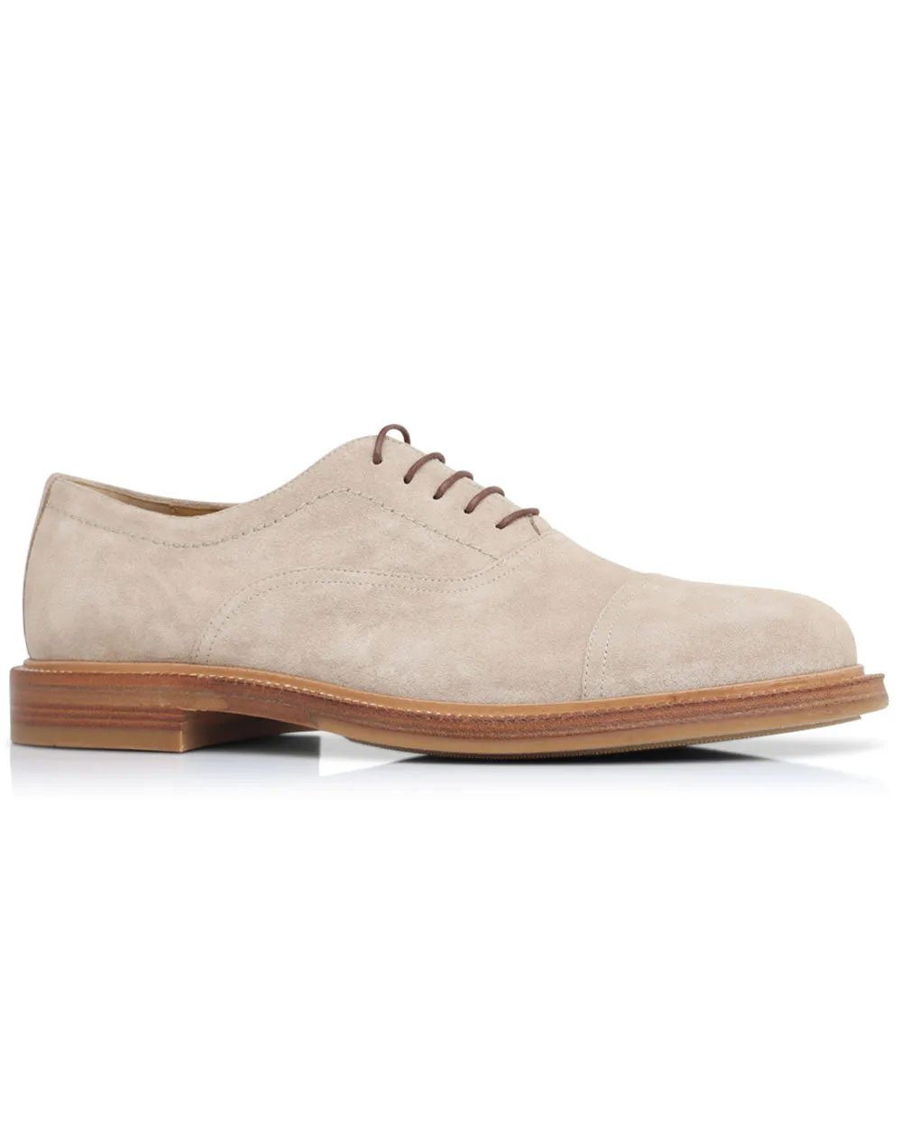 Suede Derby in Beige