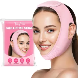 V-Face Slimming Strap, V Line Lifting Mask, Chin Strap for Sleeping, Reusable V Shaped Belt, Double Chin Reducer, Firms and Lifts Facial Contours, Jaw Exerciser, Chin Up Patch