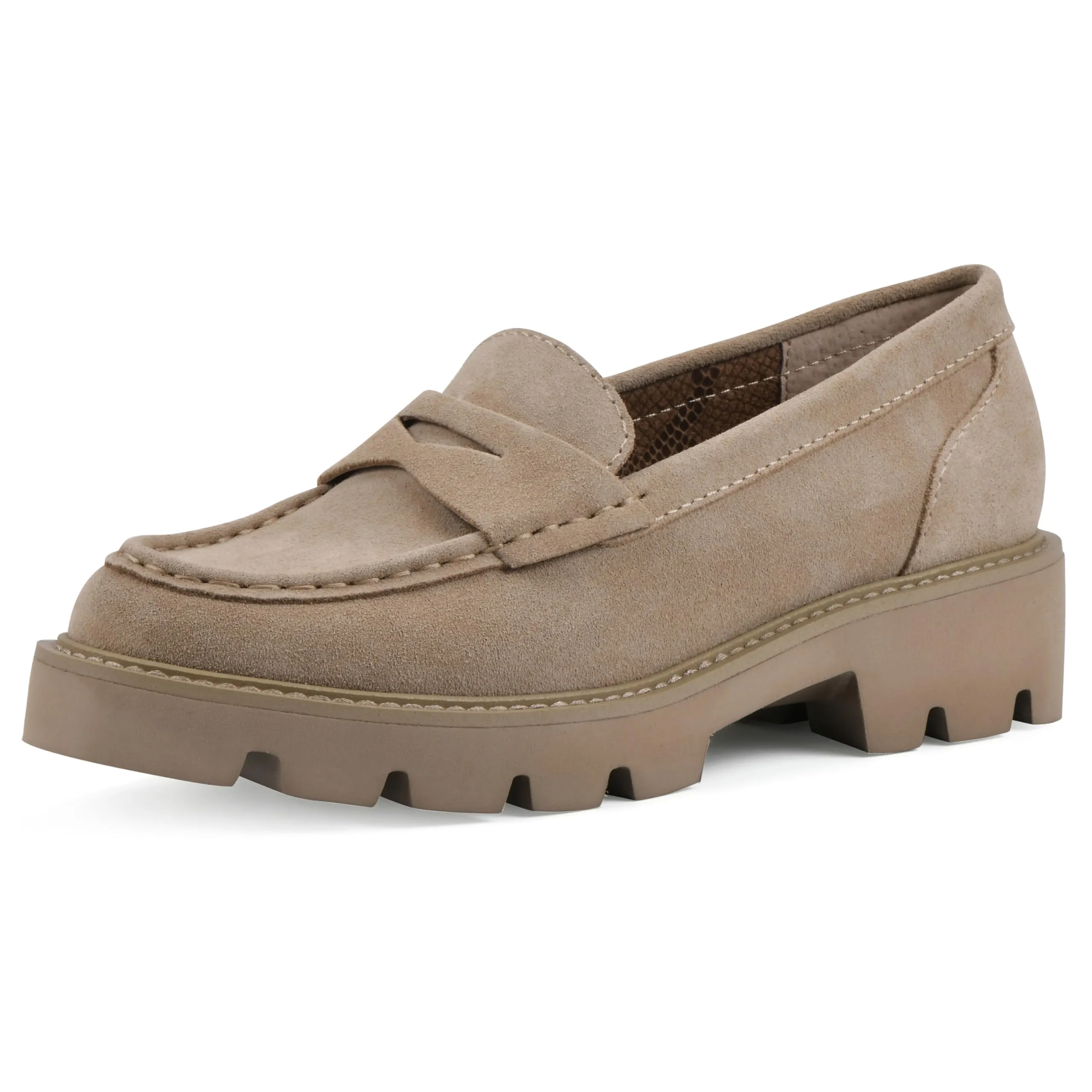 WHITE MOUNTAIN Women's Gunner Lugged Bottom Penny Loafers