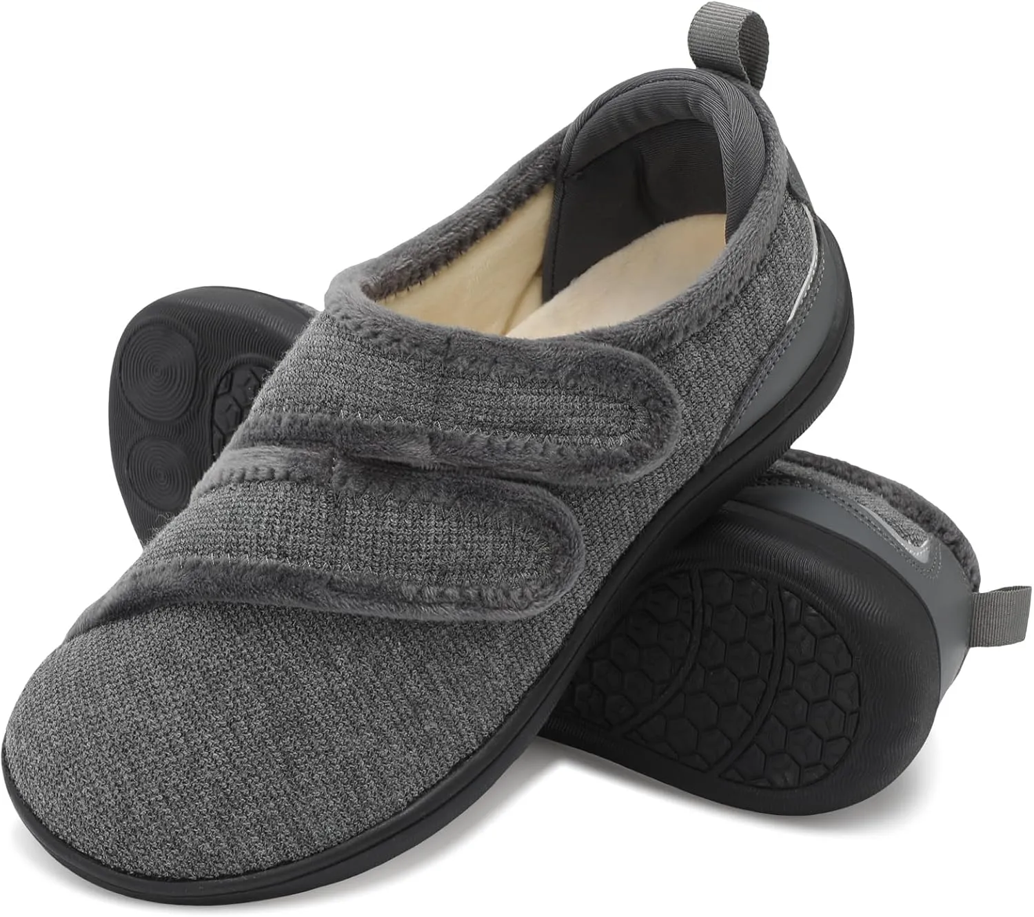 XIHALOOK Slippers for Women Diabetic Shoes Wide House Shoes Adjustable for Edema Plantar Fasciitis