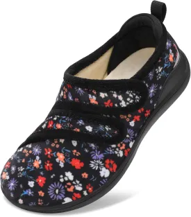 XIHALOOK Slippers for Women Diabetic Shoes Wide House Shoes Adjustable for Edema Plantar Fasciitis