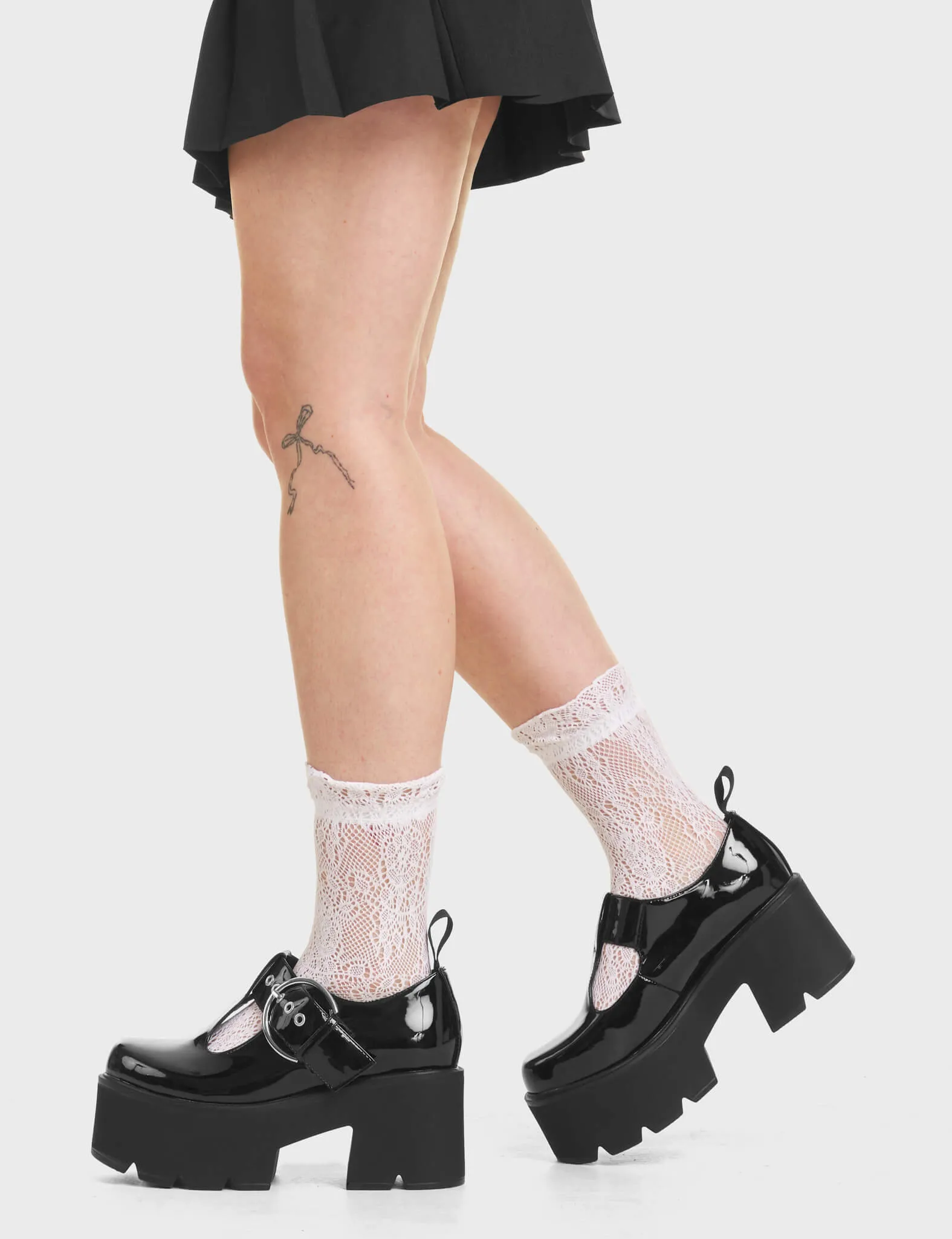 Youthful Chunky Platform Mary Jane Shoes